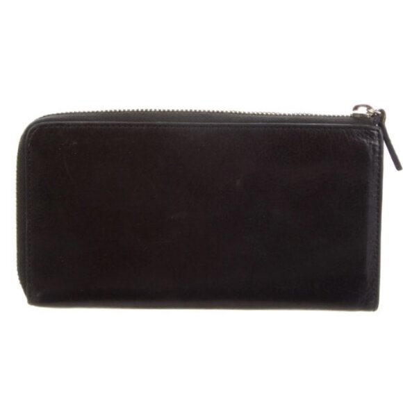 Givenchy Sugar Goatskin Studded Pandora Half Zip Long Wallet Black - Picture 6 of 7